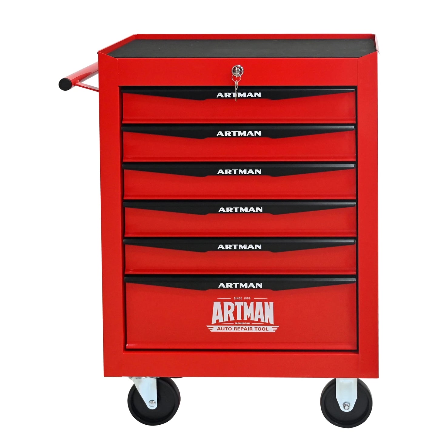 Rolling Metal Tool Chest with 6 Drawers