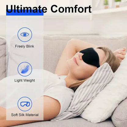 Set of 5 Soft Breathable Eye Masks, lightweight, comfortable and adjustable.