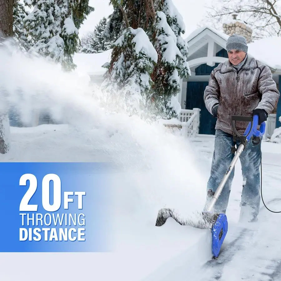 Make Snow Removal Fast, Easy & Stress Free - Powerful Lightweight Electric Snow Blower