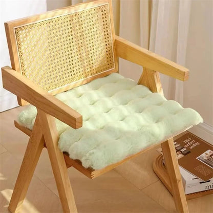 Plush Fleece Seat Cushion Adds Warmth Softness & Cozy Everyday Comfort
