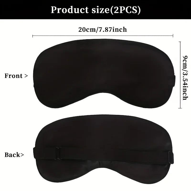 Set of 5 Soft Breathable Eye Masks, lightweight, comfortable and adjustable.
