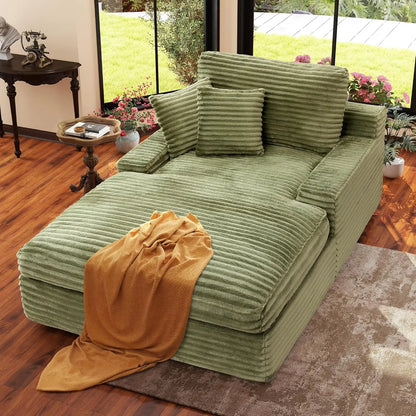 Oversized Comfy Corduroy Sleeper Sofa