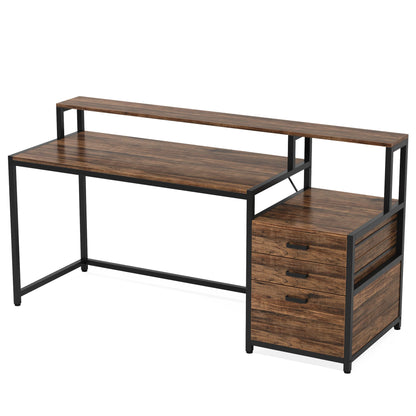 Built In Reversible Storage Desk That Keeps Your Space Clean Calm & Focused