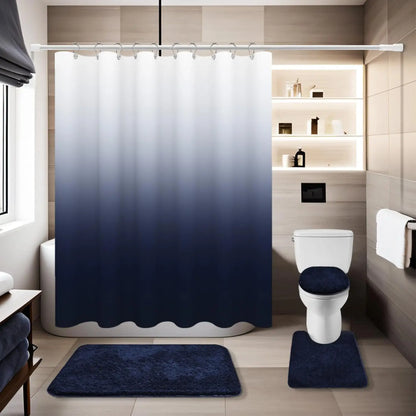 Navy Bathroom Set Adds Style, Comfort & Cohesive Decor
