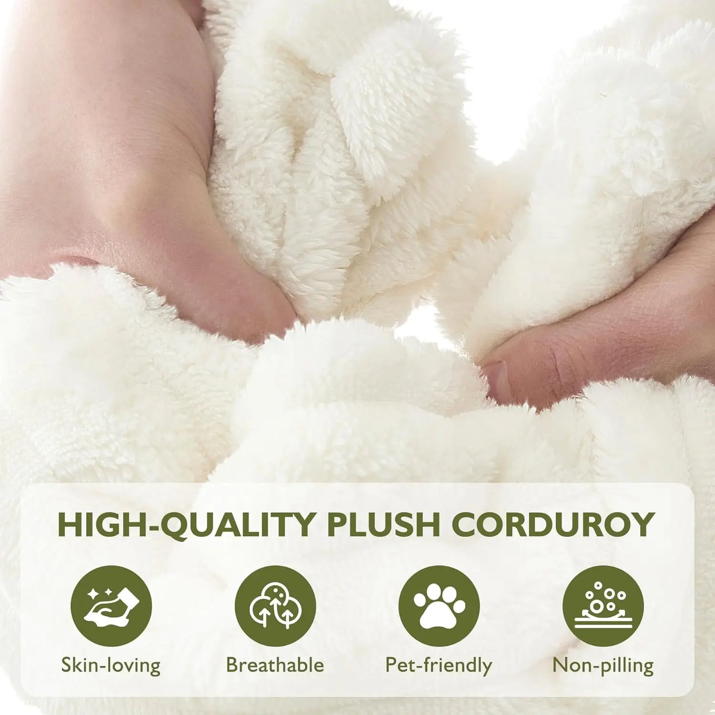 Oversized Comfy Corduroy Sleeper Sofa