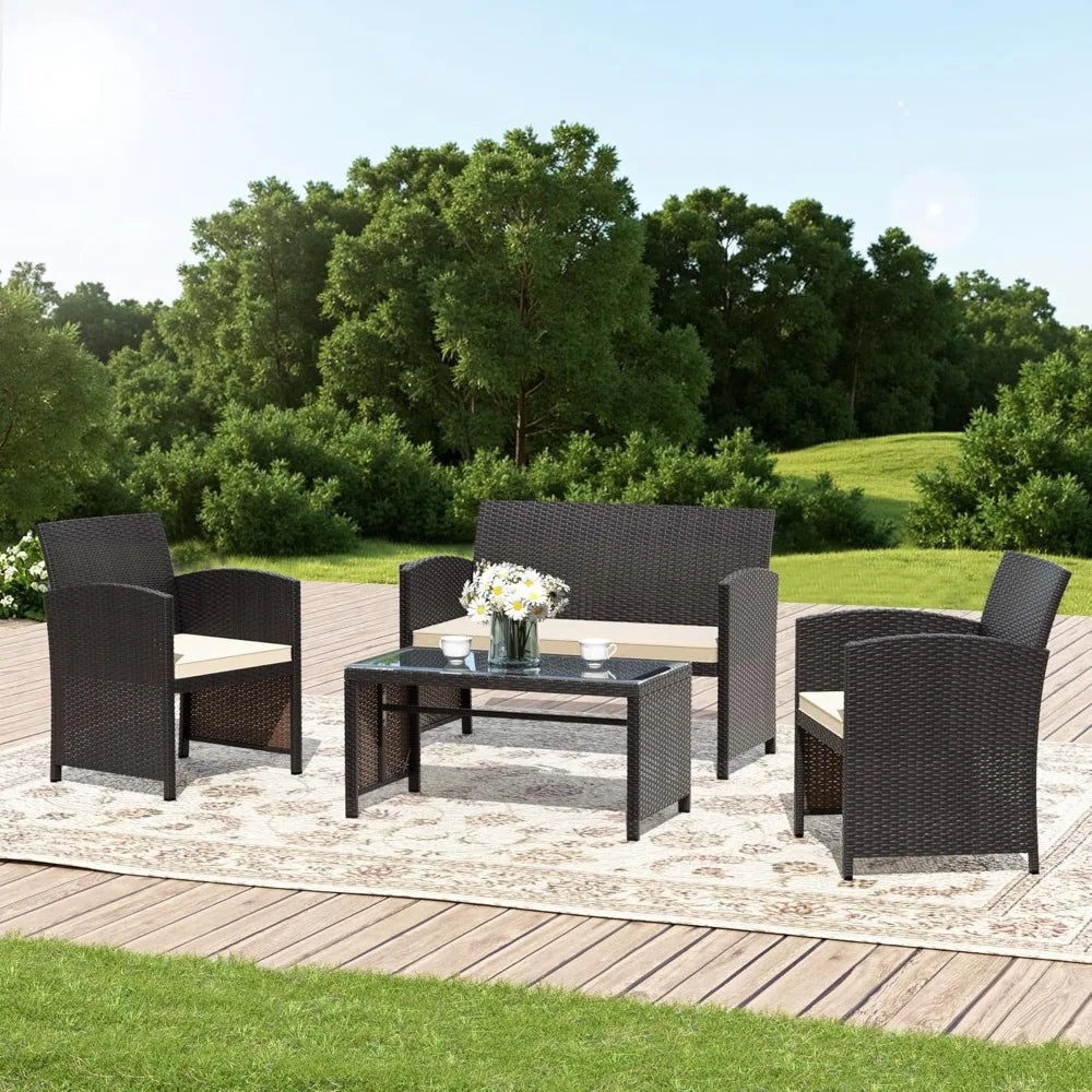 4-piece patio furniture set